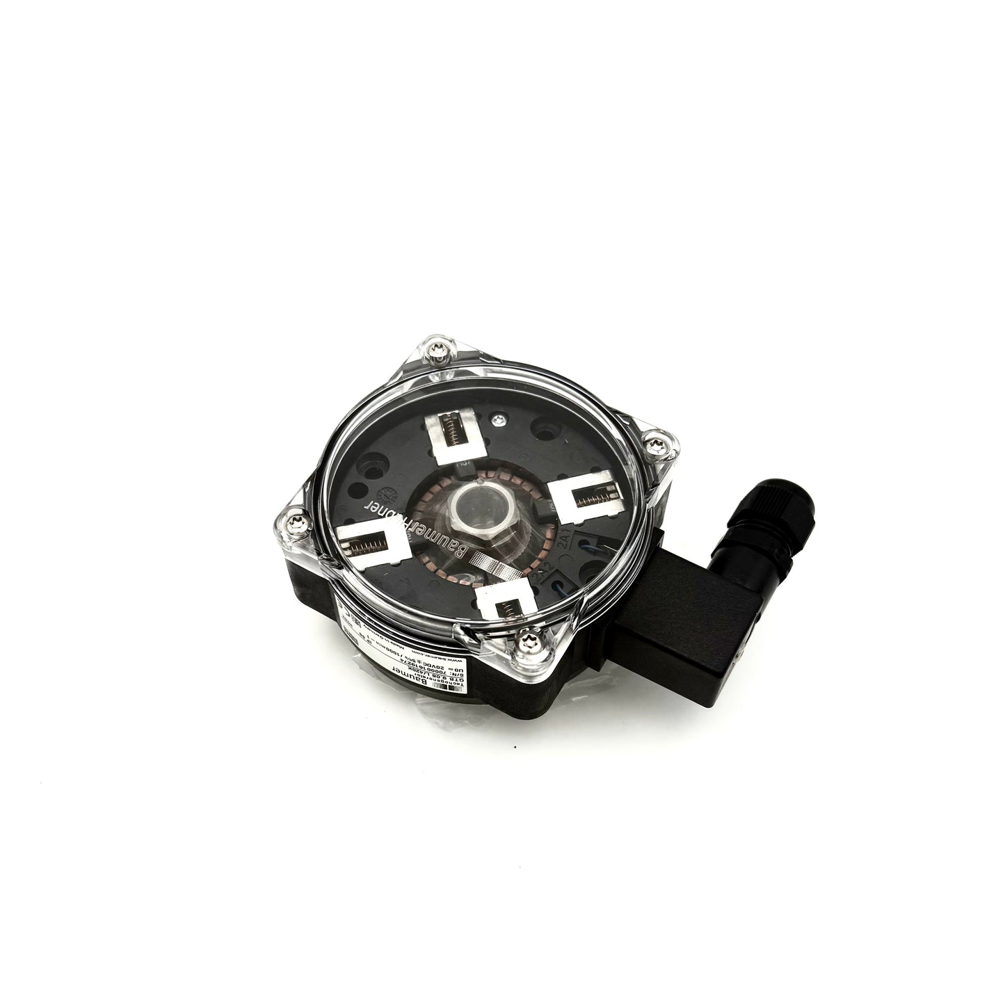 1001683 GTB9.06 L/420K Tachageneratot Baumer Kurze Reaktionszeit Beschreibung GTB 9 : Leerlaufspannung 10...60 mV pro U/min Einseitig offene Hohlwelle ø12...16 mm