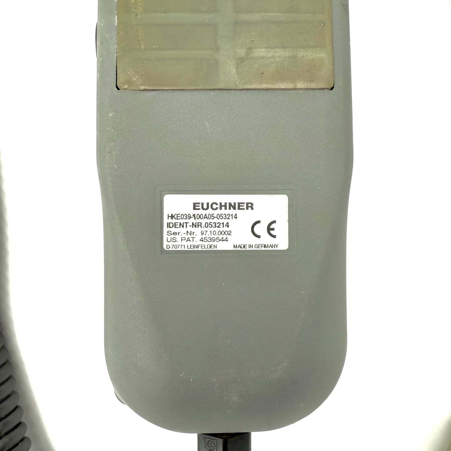 HKE039-100A05-053214 053214 Euchner Handbediengerät, Leitung: Spiralkabel 1150mm, mit Not-Halt- Einrichtung