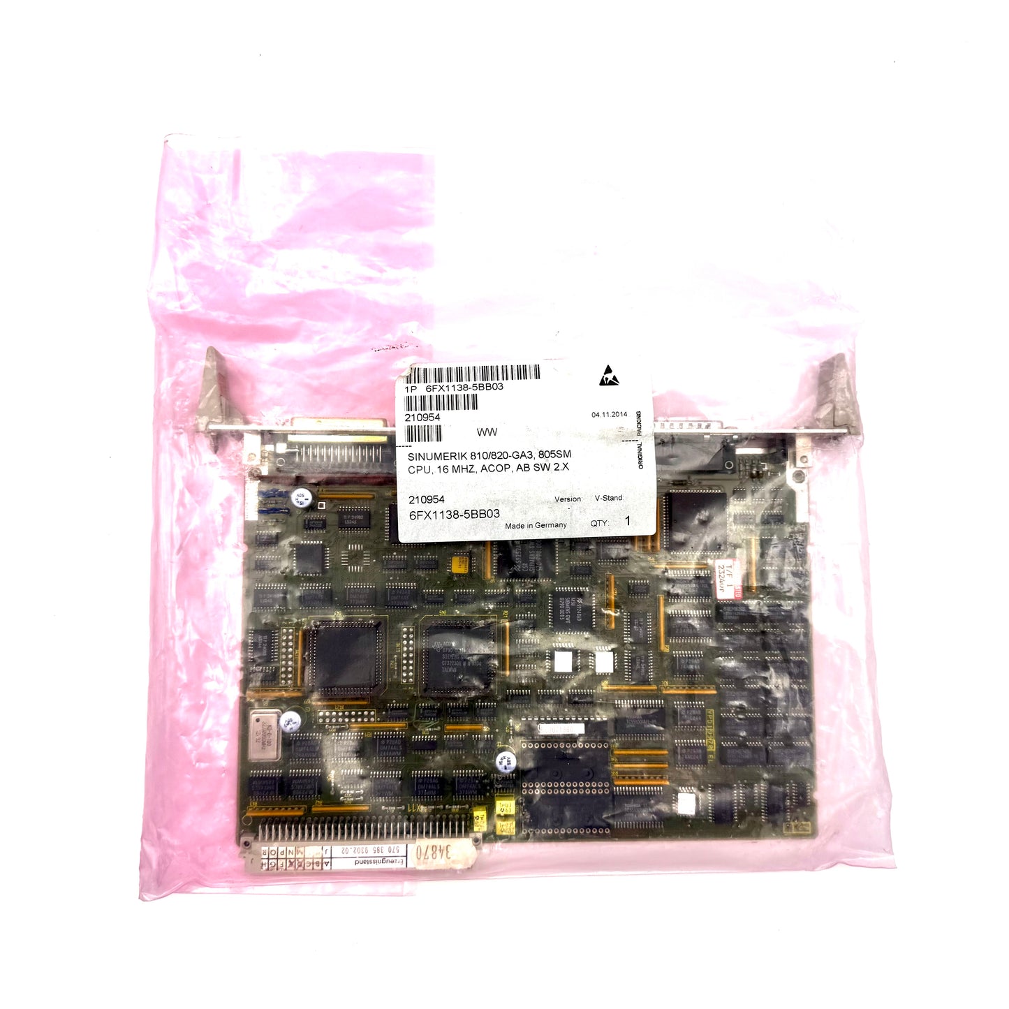 6FX1138-5BB03 SINUMERIK 810/820-GA3, 805SM CPU, 16 MHZ, ACOP, AB SW 2.X Originalverpackt  --- generalüberholt ---
