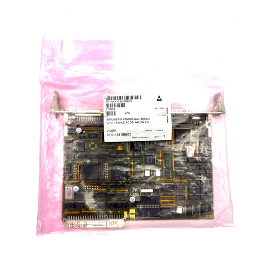 6FX1138-5BB03 SINUMERIK 810/820-GA3, 805SM CPU, 16 MHZ, ACOP, AB SW 2.X Originalverpackt  --- generalüberholt ---