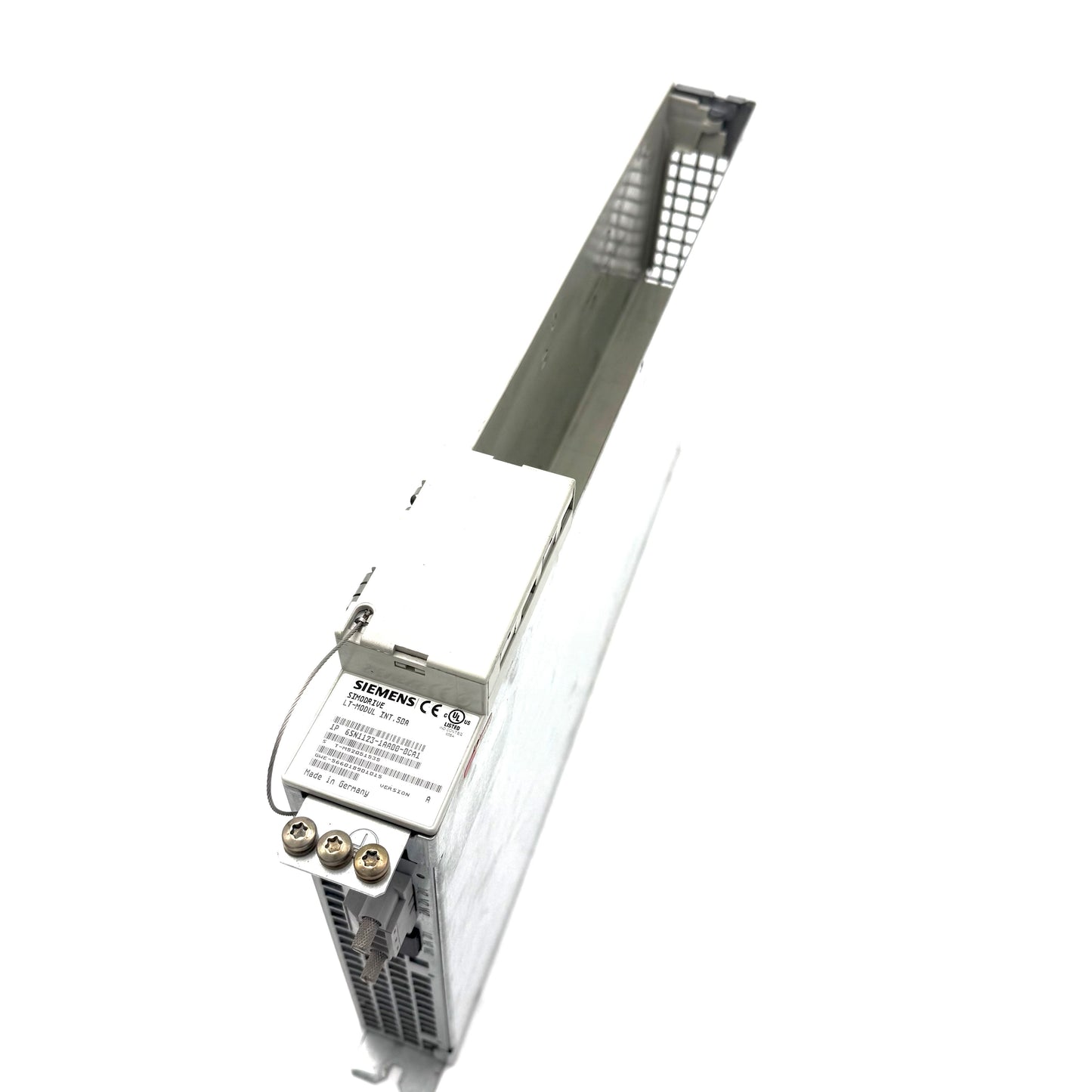 6SN1123-1AA00-0CA1 SIMODRIVE 611 Leistungsmodul, 1-Achs, 50A interne Entwärmung Motor-Nennströme: 1FT5=25A, 1FT6=18A 1PH=24A, asynchron=24A  --- gebraucht/funktionssgeprüft ---