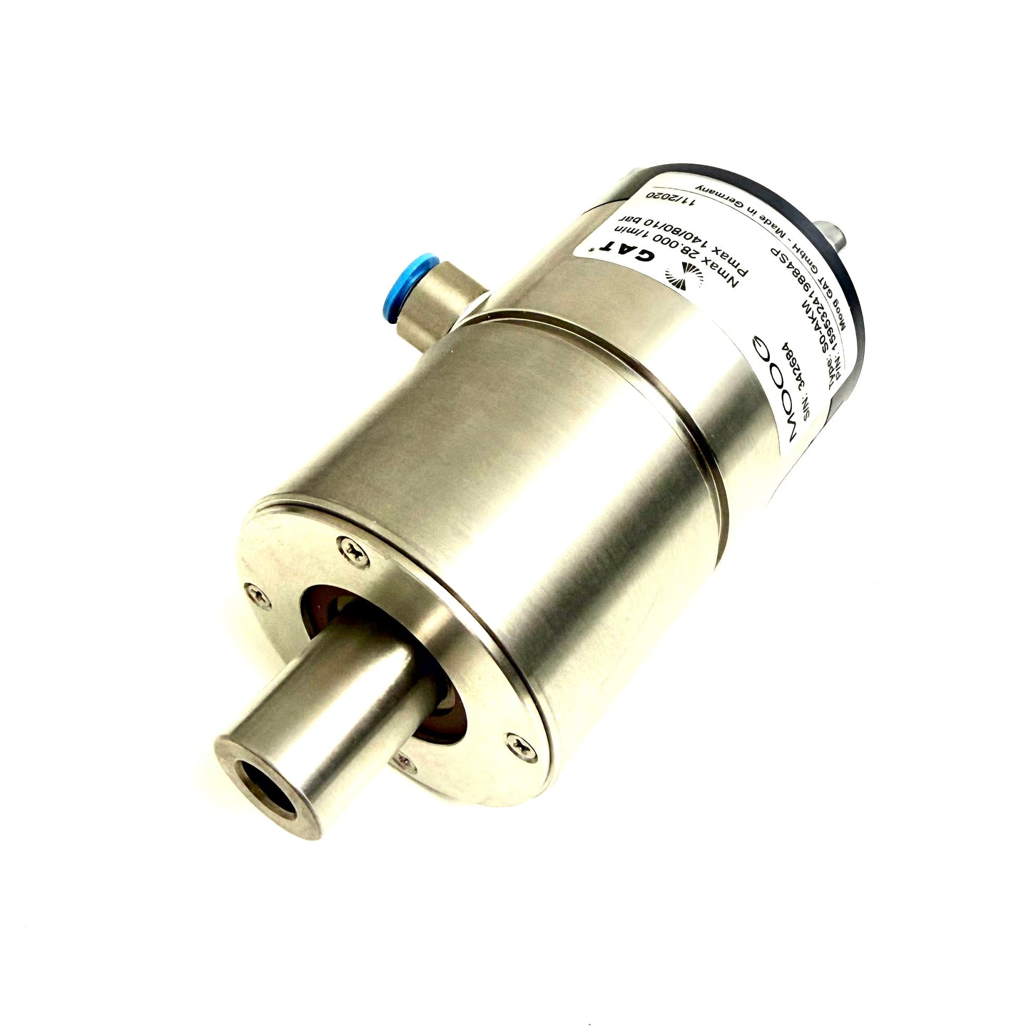 Type: S0-AKM MOOG GAT Dreheinführung Item No: 159532419884SP Nmax 28.0000 1/min Pmax 140/80/10 bar für SW Maschinen BA 322 SW Artikelnummer 998172  --- Neuteil ---