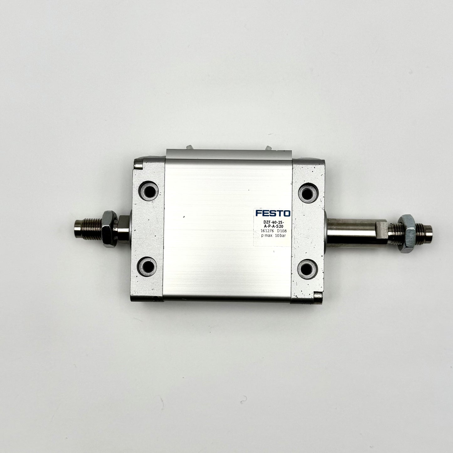 161276 Flachzylinder DZF-40-40-A-P-A-S20 Funktionsweise doppeltwirkend Kolben-Ø 40 mm - äquivalenter Durchmesser